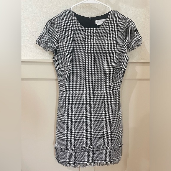 Lovers + Friends Zander Mini Dress Black and White Houndstooth Size XS - Picture 5 of 12